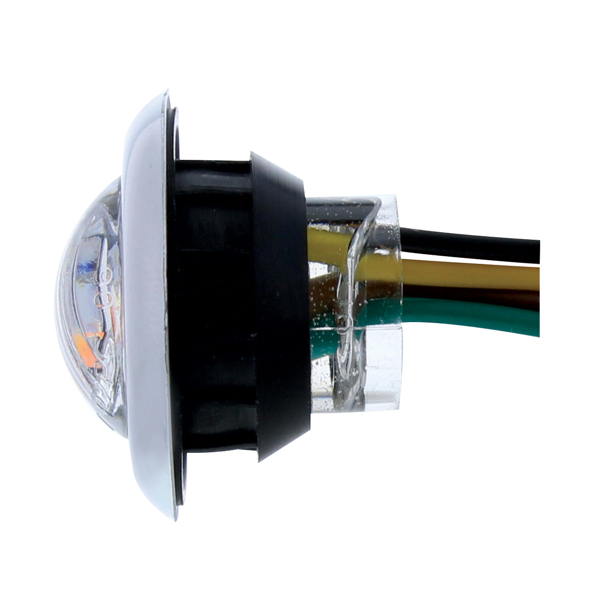 3 LED 3/4" Mini Double Fury Light (Clearance/Marker) - Amber LED/White LED