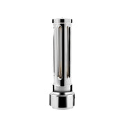 Thread-On Chrome Sonoma Style Gearshift Knob With LED 13/15/18 Speed Adapter-Clear Crystal/White LED