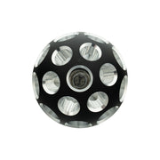 Thread-On Matte Black Phoenix Style Ball Gearshift Knob With LED 13/15/18 Speed Adapter-Purple LED