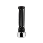 Thread-On Matte Black Sonoma Style Gearshift Knob With LED 9/10 Speed Adapter-Dark Green Crystal/Green LED