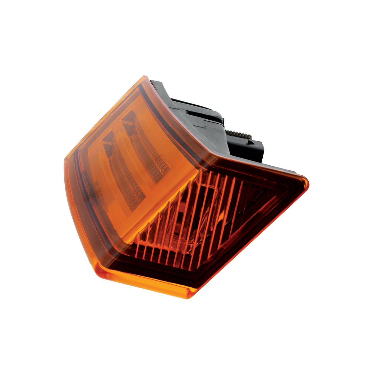 35 LED Sequential Turn Signal Light For 2018-2025 Freightliner Cascadia - Passenger - Amber LED/Amber Lens