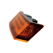 35 LED Sequential Turn Signal Light For 2018-2025 Freightliner Cascadia - Passenger - Amber LED/Amber Lens