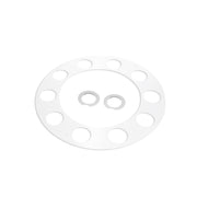 Dome Rear Axle Cover With 33mm Standard Style Push-On Nut Covers - Chrome
