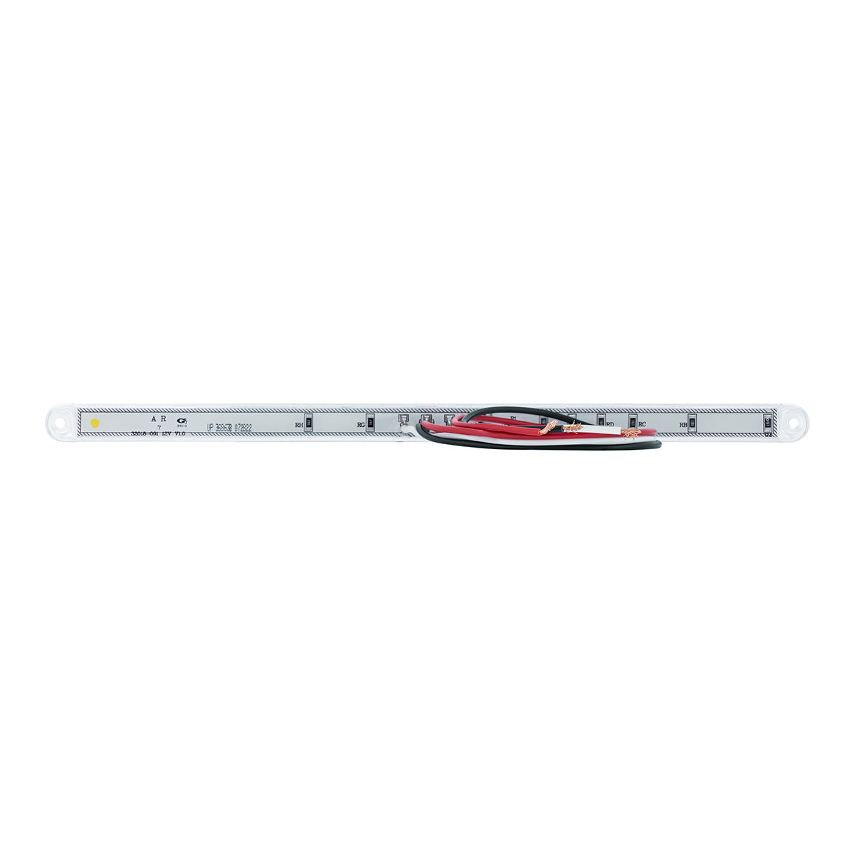 24 LED Dual Function 12" GloLight Bar (Turn Signal) - Amber LED/Clear Lens (Card)