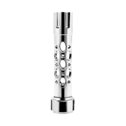 Austin Style Gun Cylinder Gearshift Knob With LED 13/15/18 Speed Adapter - Chrome/Amber LED