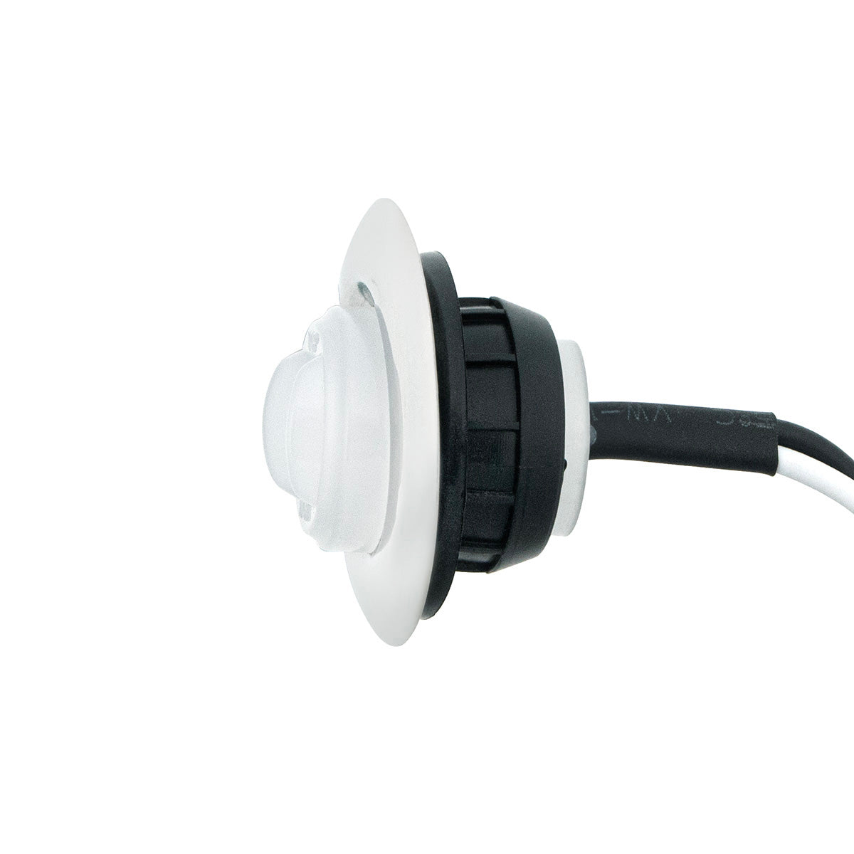 GloLight 2 LED 3/4" Mini Light (Clearance/Marker) With Stainless Steel Trim-Red LED/Clear Lens