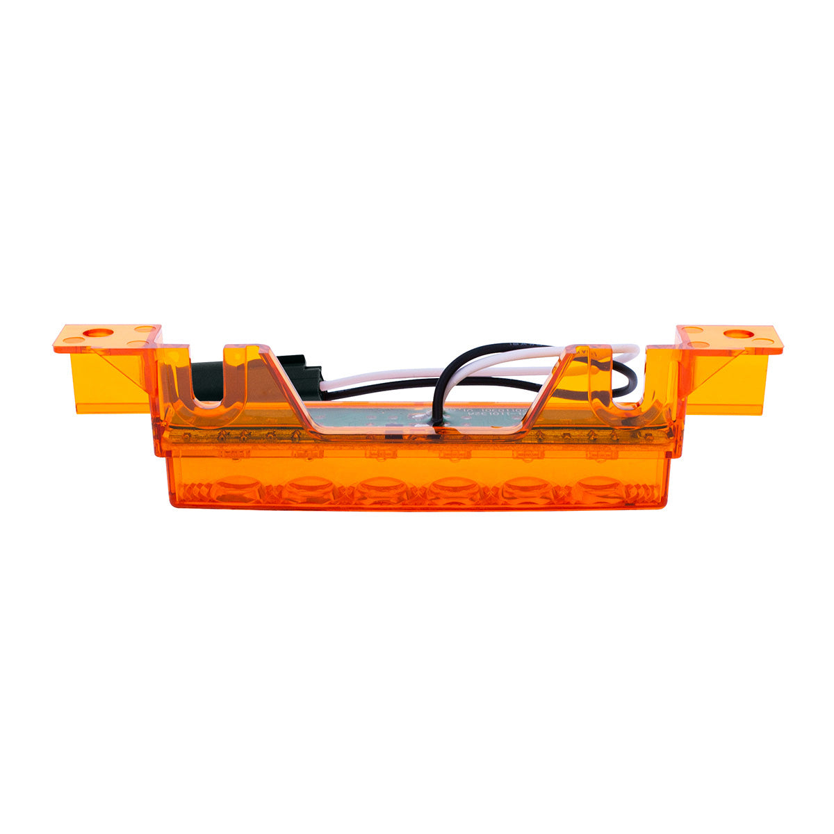 6 LED Competition Series Exterior Visor Light For 1996-2024 Volvo VNL-Amber LED/Amber Lens (5 Pcs)