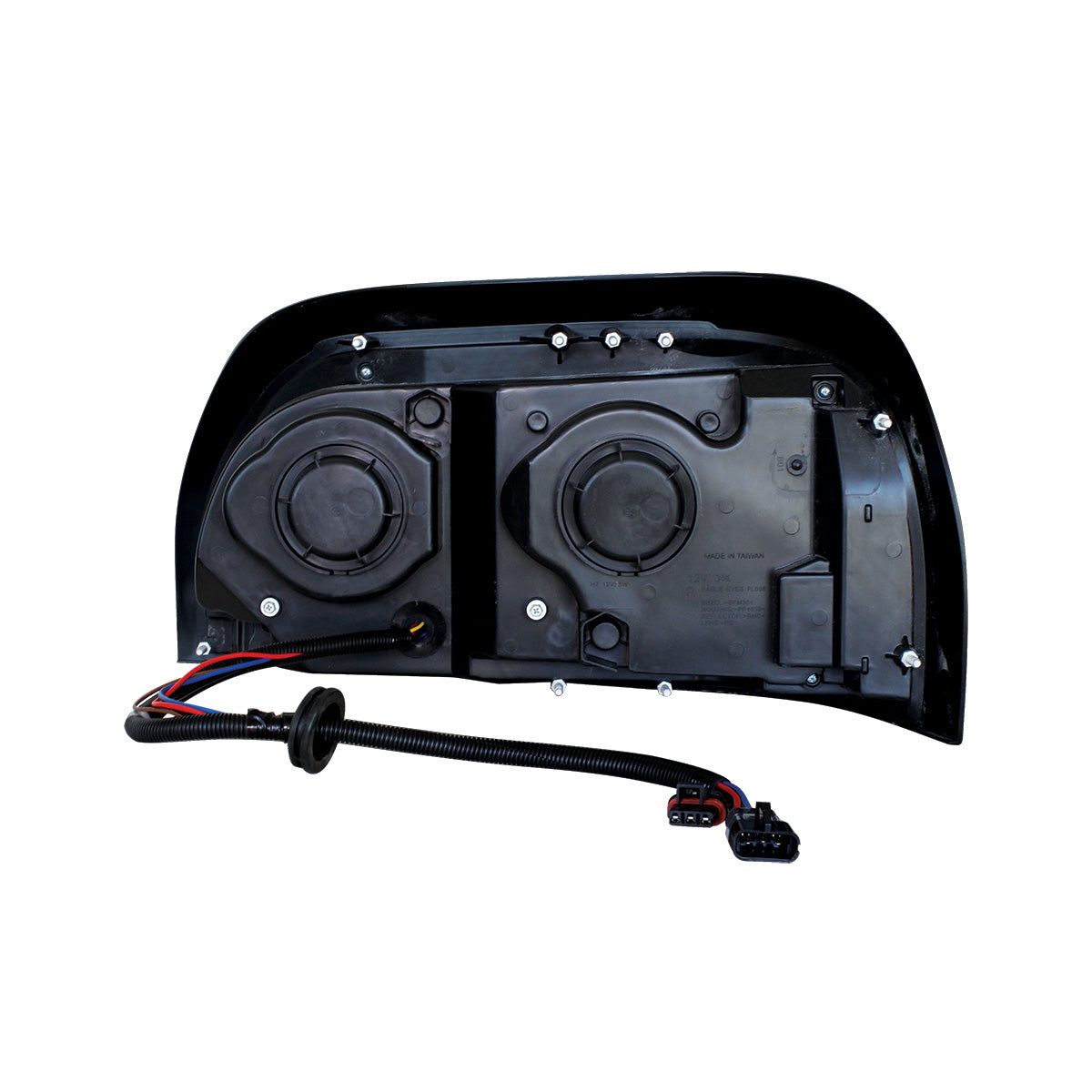 Blackout Headlight With LED Turn Signal & Light Bar For 1996-2010 Freightliner Century - Passenger
