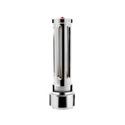 Thread-On Chrome Sonoma Style Gearshift Knob With LED 13/15/18 Speed Adapter-Red Crystal/Red LED
