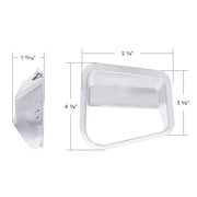 Chrome Plastic Fairing Latch Cover For 2018-2024 Volvo VNL-Driver Front