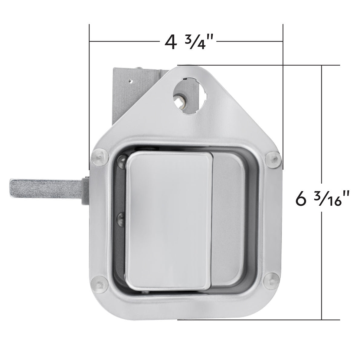 Exterior Sleeper Storage Door Handle For Kenworth W900/T800 (2004-2015), Long Striker - Passenger (Bulk)