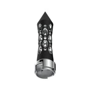 Thread-On Daytona Style Spike Gearshift Knob With LED 13/15/18 Speed Adapter - Black/Amber LED
