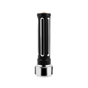 Thread-On Matte Black Sonoma Style Gearshift Knob With LED 13/15/18 Speed Adapter-Amber Crystal/Amber LED