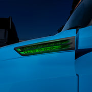 Hood Air Intake Grille With Green LED For 2018-2024 Freightliner Cascadia 126 - Driver