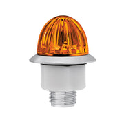 4 LED 1-1/8" Watermelon Double Fury Light With Clear Lens (Clearance/Marker) - Amber & Green LED