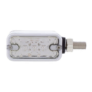 6 LED Single Function Double Face Light - Horizontal Mount - Amber & Red LED/Clear Lens