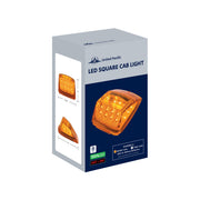 17 LED Reflector Square Cab Light - Amber LED/Clear Lens (5-Pack)