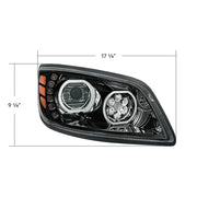 High Power 10 LED Blackout Headlight For 2005-2021 Hino 238/258/268/338-Passenger