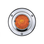17 LED Dual Function Watermelon Light Sleeper Bunk Kit With 304 Stainless Steel Bezel-Amber LED/Amber Lens