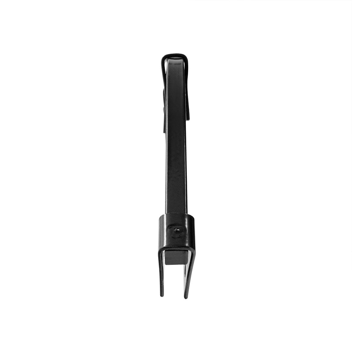 Black Angled Mud Flap Hangers With Mounting Hardware - No Coil (Pair)