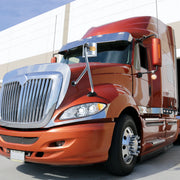 SS Hood Mirror Assembly With Sequential LED Turn Signal For 2008-2017 International Prostar - Driver