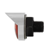SS Front Air Cleaner Bracket With 26X 3 LED 3/4" Mini Lights & Visors For Peterbilt-Amber LED & Lens