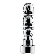 Thread-On 3-Skull Gearshift Knob With Adapter For Eaton-Fuller 13/15/18 Speed Shifter- Chrome