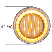 33 LED 4" Round Lumos Light X-Series (Turn Signal) - Amber LED/Clear Lens
