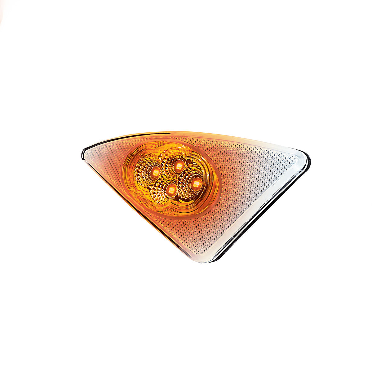 Double Fury 4 LED Fender Signal Light For 2008-2017 Kenworth T660-Amber & White LED, Passenger