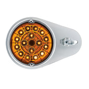 304 SS Above Door Dome Light Kit W/ 17 LED Double Fury Watermelon For 1994-2025 KW W900-Amber & Green LED