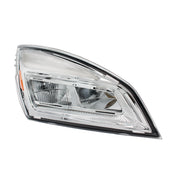 High Power Chrome LED Headlight For 2018-2024 Freightliner Cascadia-Passenger