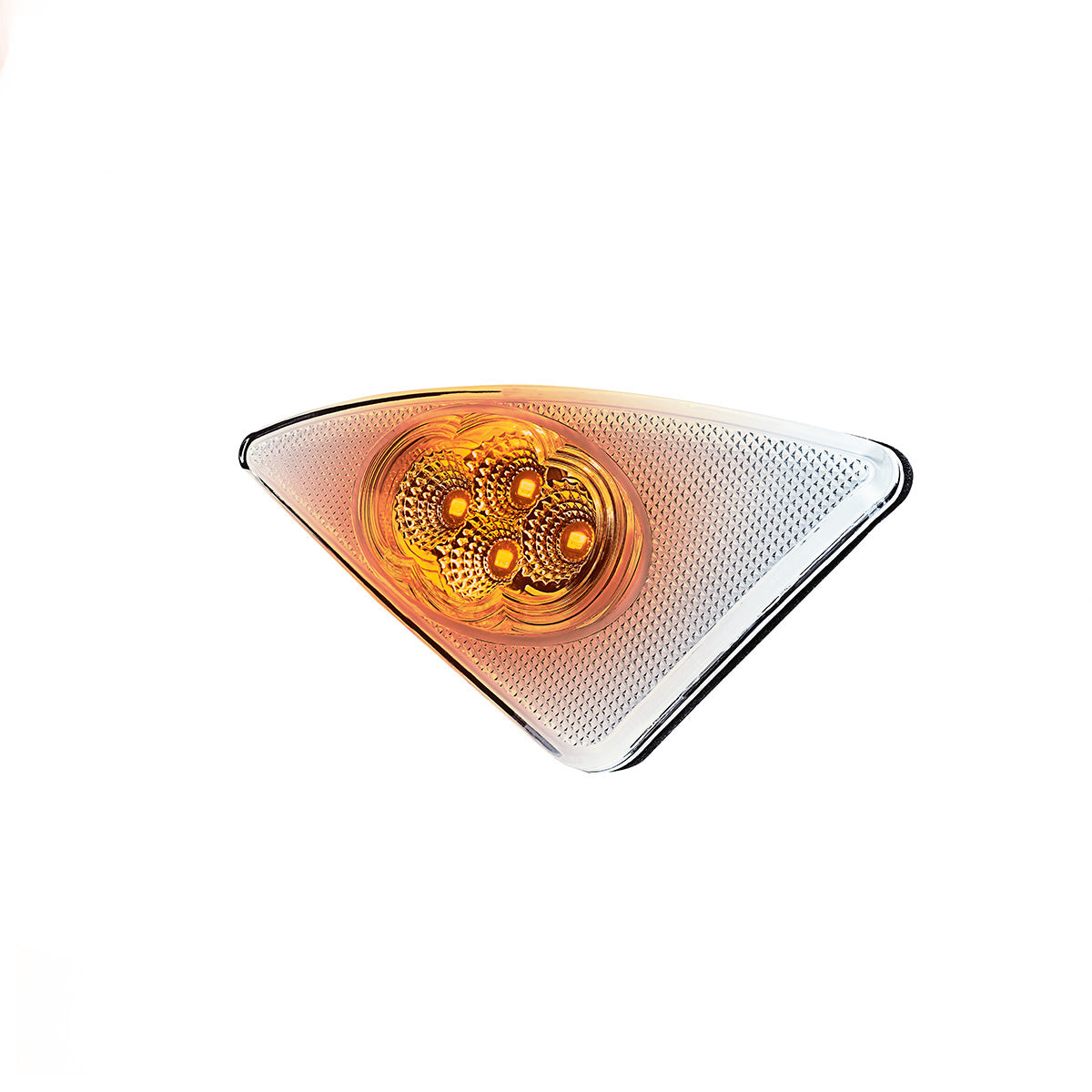 Double Fury 4 LED Fender Signal Light For 2008-2017 Kenworth T660-Amber & White LED, Passenger