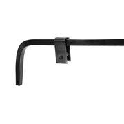 Black Straight Mud Flap Hangers With Mounting Hardware - No Coil (Pair)