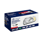 High Power LED Blackout Headlight With 8 LED Turn & 4 LED Position Light For 2008-2024 Peterbilt 389-Driver
