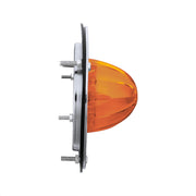 17 LED Dual Function Watermelon Light Sleeper Bunk Kit With 304 Stainless Steel Bezel-Amber LED/Amber Lens