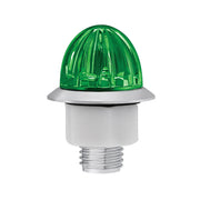4 LED 1-1/8" Watermelon Double Fury Light With Clear Lens (Clearance/Marker) - Amber & Green LED