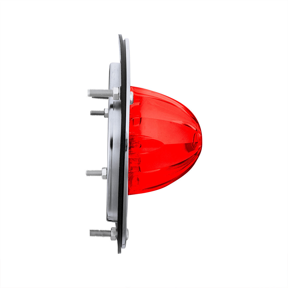 17 LED Dual Function Watermelon Light Sleeper Bunk Kit With 304 Stainless Steel Bezel-Red LED/Red Lens