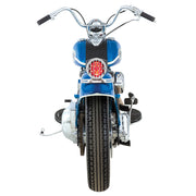 Motorcycle LED Rear Fender Tail Light With Chrome Grille Bezel - Red Lens