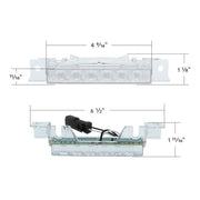 6 LED Competition Series Exterior Visor Light For 1996-2024 Volvo VNL-Amber LED/Clear Lens