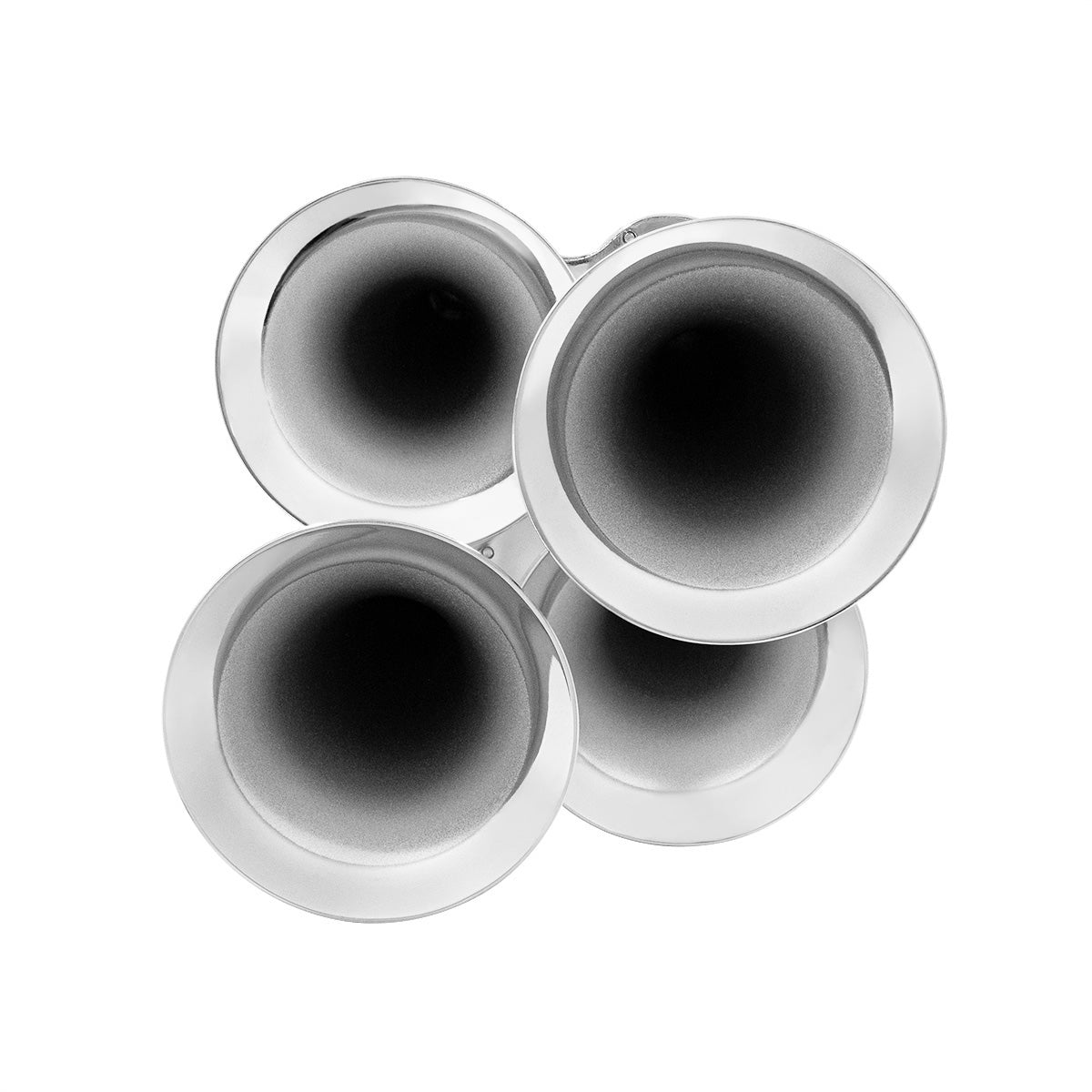 4 Trumpet Mini Train Horn-Chrome