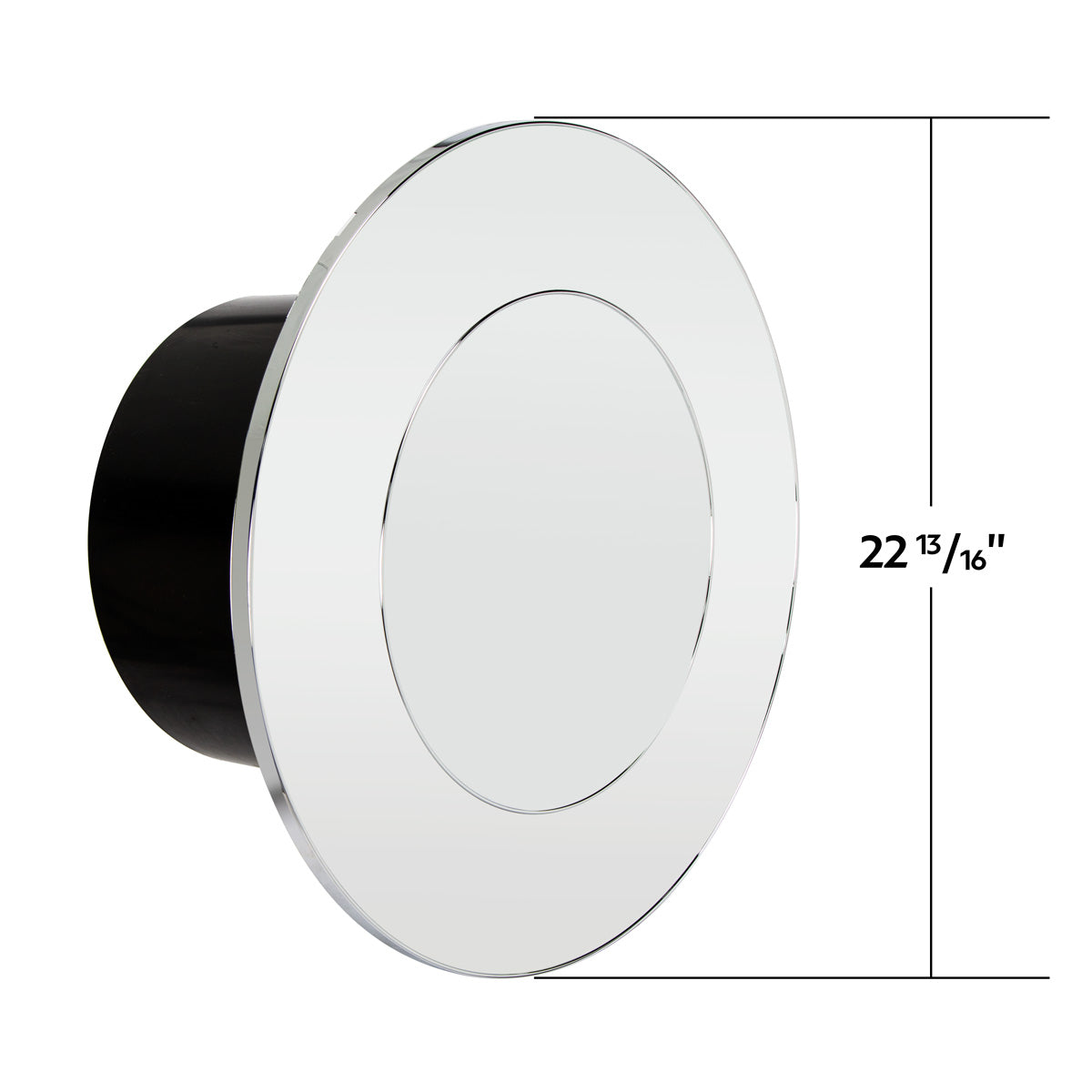 Flat Aero Rear Axle Cover Kit - Chrome
