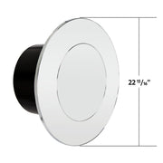 Flat Aero Rear Axle Cover Kit - Chrome