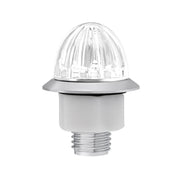 4 LED 1-1/8" Watermelon Double Fury Light With Clear Lens (Clearance/Marker) - Amber & White LED