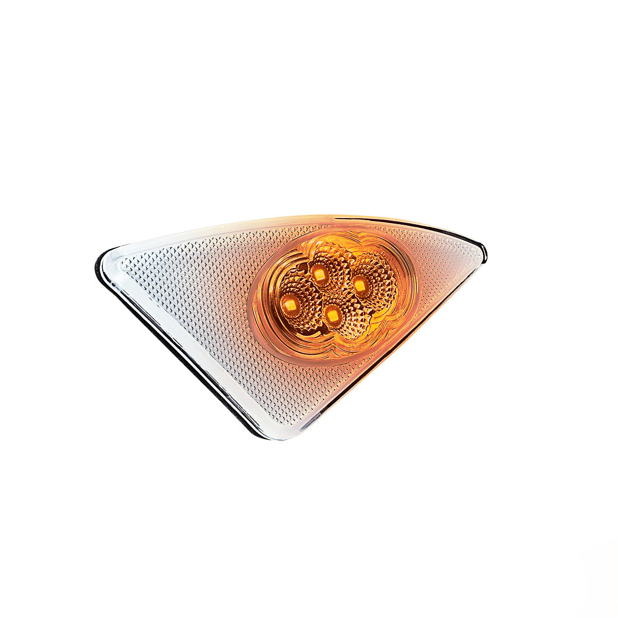 Double Fury 4 LED Fender Signal Light For 2008-2017 Kenworth T660-Amber & Red LED, Driver