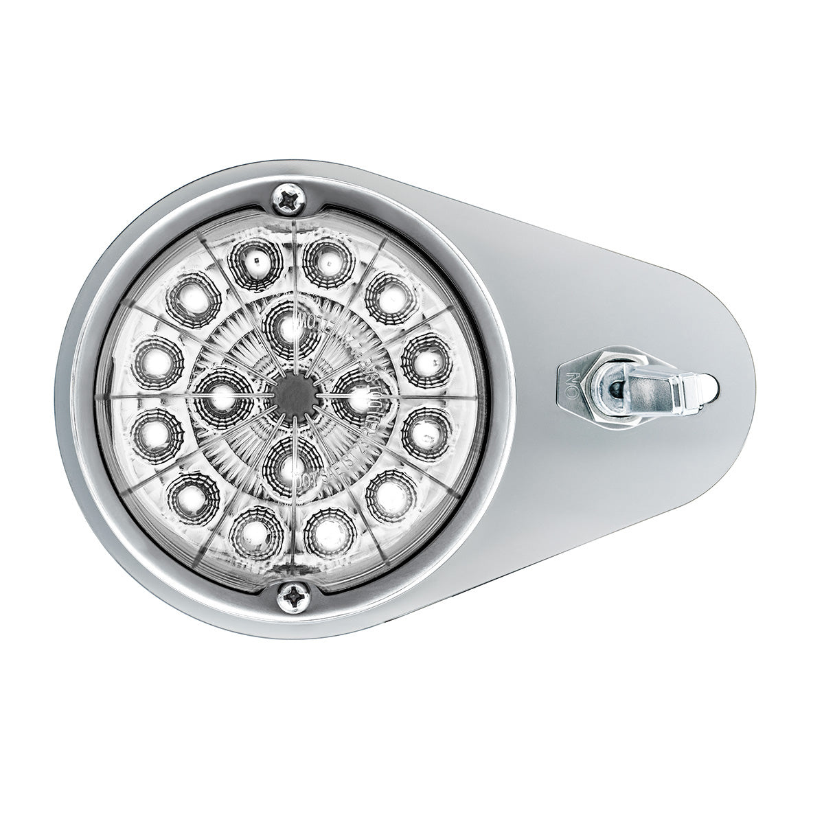 304 SS Above Door Dome Light Kit W/ 17 LED Double Fury Watermelon For 1994-2025 KW W900-Amber & White LED