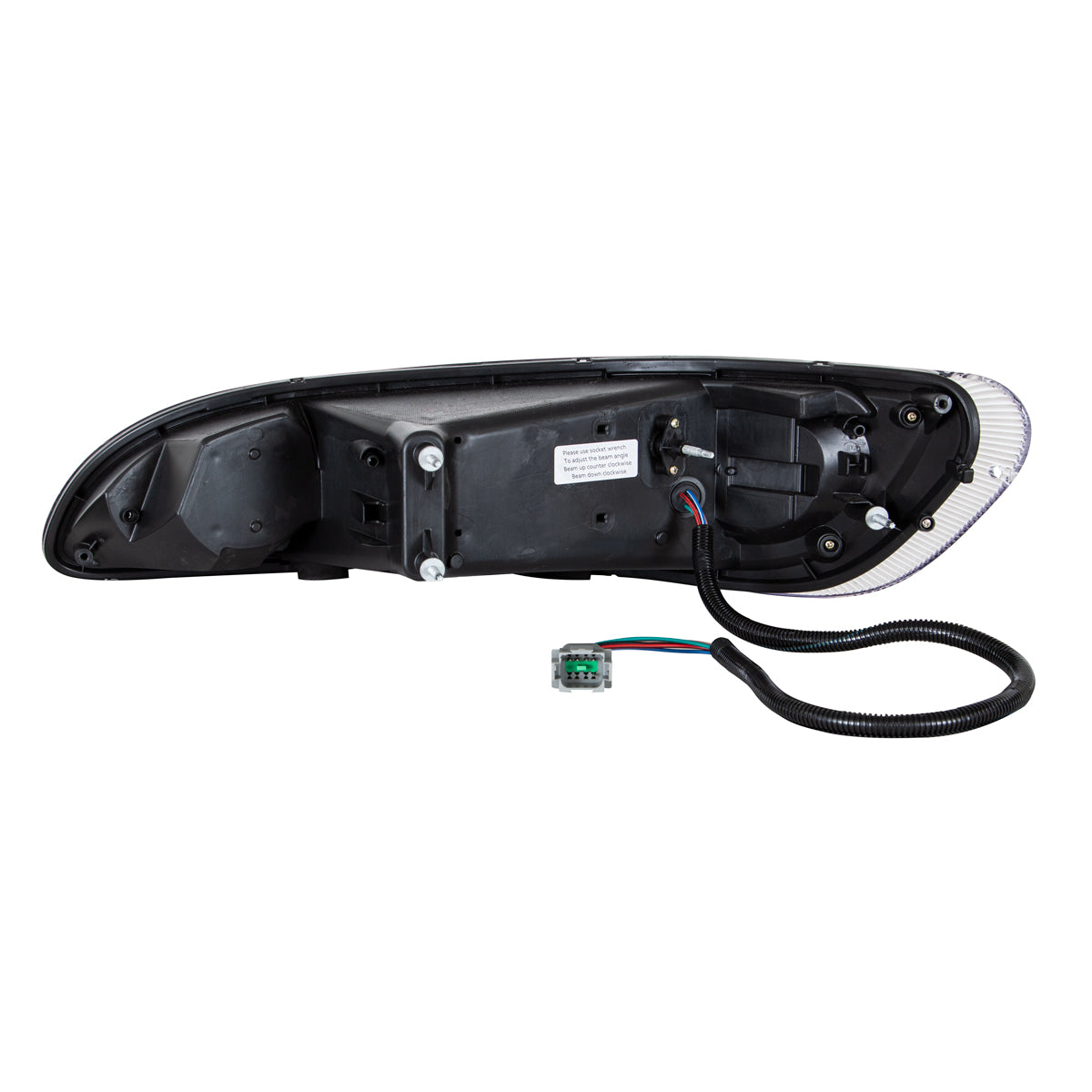 Chrome LED Headlight With LED Turn, Position, & DRL For Peterbilt 386(2005-2015) & 387(1999-2010)- Passenger