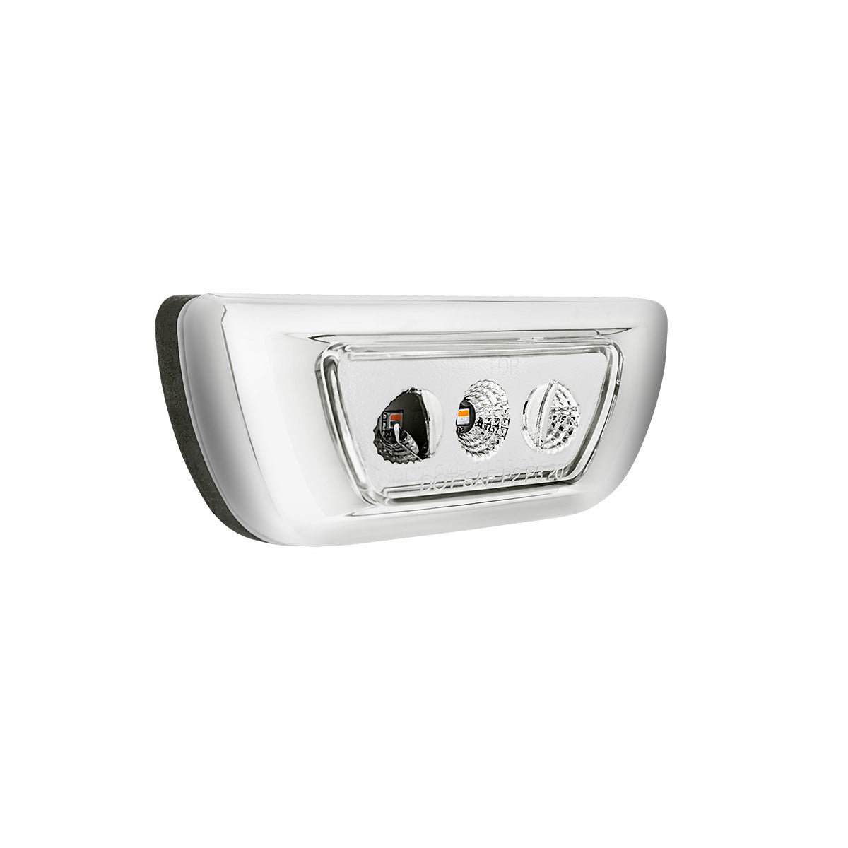3 LED Double Fury Cab Light For 2013-2021 Kenworth T680 & 2012-2021 Peterbilt 579-Amber & White LED