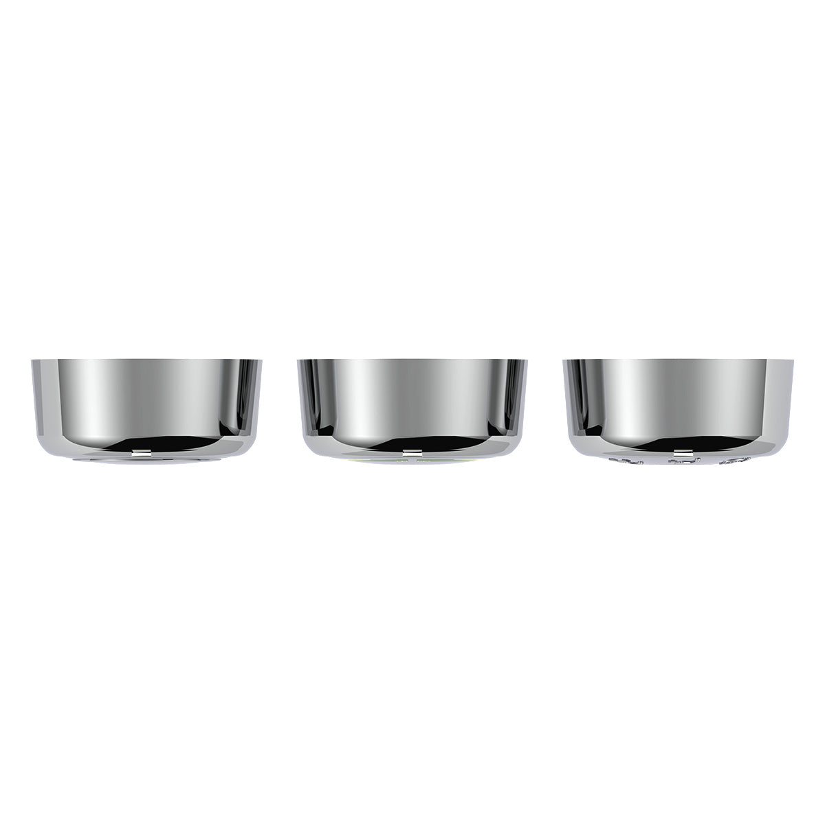 Chrome Plastic A/C Control 6-Piece Dial Covers For 2018-2025 Freightliner Cascadia