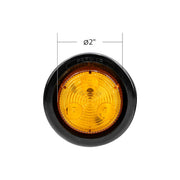 3 LED 2" Round Low Profile Light Kit (Clearance/Marker) - Amber LED/Lens