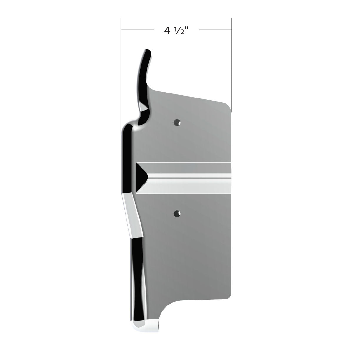 Chrome Plastic Mid Steering Column Cover For Peterbilt 379/378 (1998-2005), 335 (2005-2010), 330 (2000-2010)